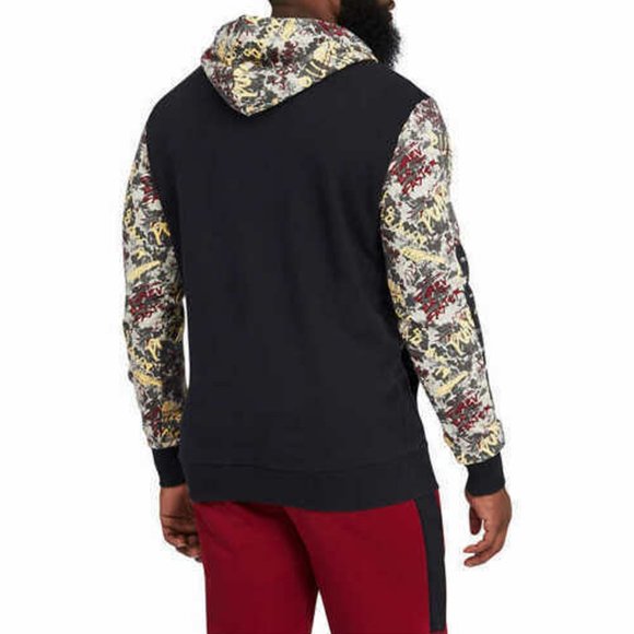 Puma Graffiti Hoodie Sweatshirt Pullover Ribbed Cuffs / Waist Black M or XL - Picture 3 of 5